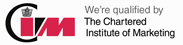 we're qualified by the Chartered Institute of Marketing